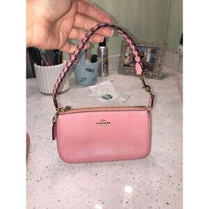 Coach pink Nolita 19 whipstitch shoulder bag